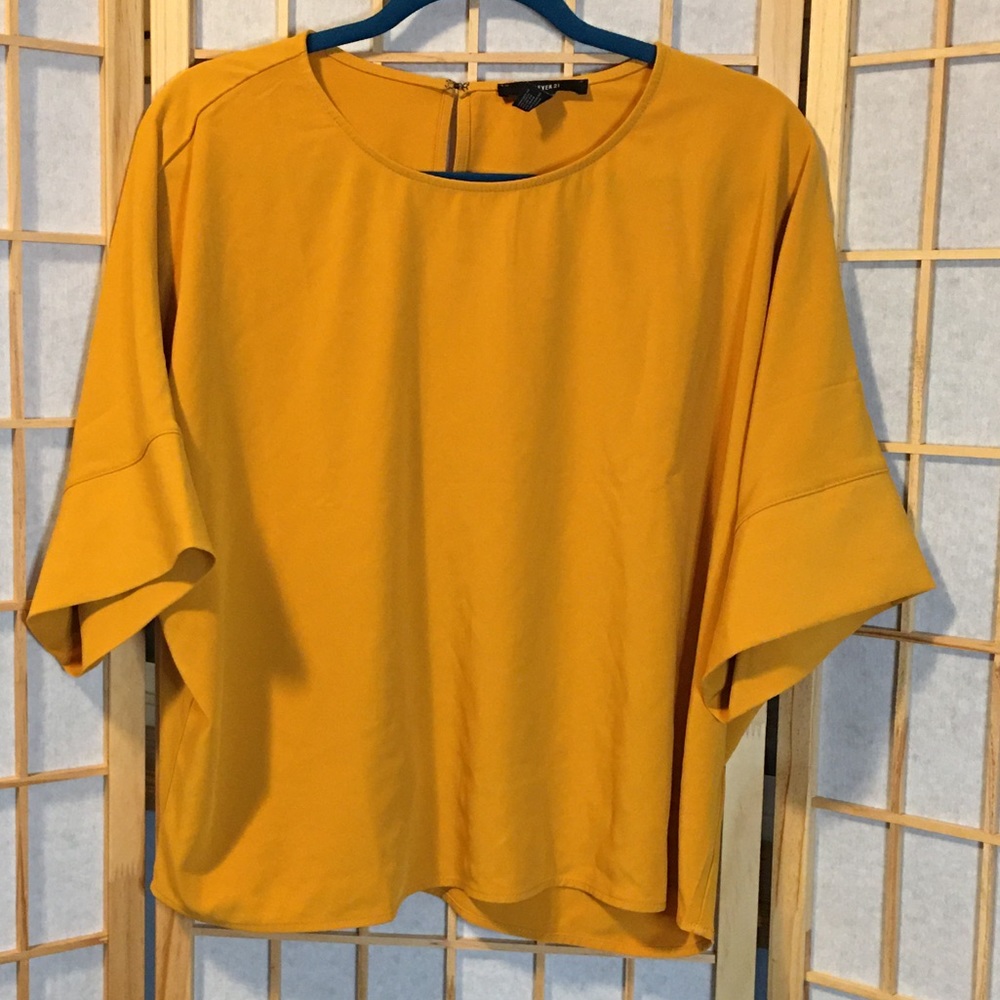 orange/yellow forever 21 blouse